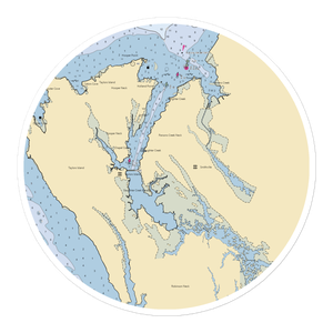 Slaughter Creek Marina at Taylors Island (Taylors Island, MD) NOAA Chart Sticker