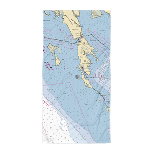 PL Jones Boatyard & Marina (Fishing Creek, MD) NOAA Chart Towel