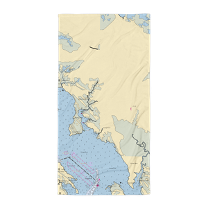 Gootee's Marine (Church Creek, MD) NOAA Chart Towel