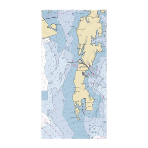 Wylder Hotel Tilghman Island (Tilghman, MD) NOAA Chart Towel