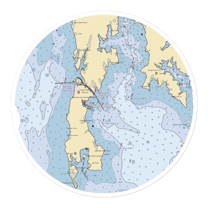 Tilghman-On-Chesapeake (Tilghman, MD) NOAA Chart Sticker