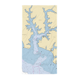 Pier450 (Saint Inigoes, MD) NOAA Chart Towel