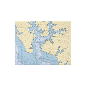 Courtney's Restaurant-Seafood (Saint Inigoes, MD) NOAA Chart Jigsaw Puzzle