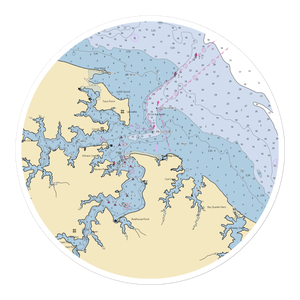 Lewisetta Marina (Lottsburg, VA) NOAA Chart Sticker