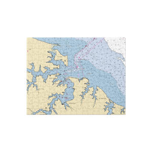 Coan River Marina (Lottsburg, VA) NOAA Chart Jigsaw Puzzle