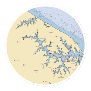 Cockrell's Marine Railway (Ophelia, VA) NOAA Chart Sticker