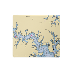 Blue Compass Marina (Burgess, VA) NOAA Chart  Gaming Mouse Pad