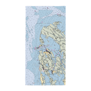Smith Island Marina (Ewell, MD) NOAA Chart Towel