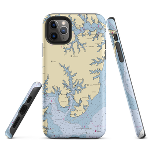 Buzzard's Point Marina (Reedville, VA) NOAA Chart  Tough iPhone Case