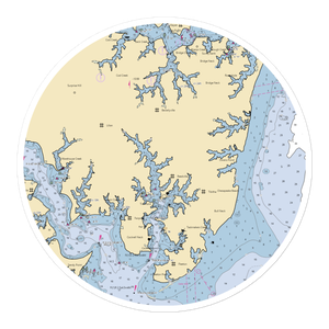 Buzzard's Point Marina (Reedville, VA) NOAA Chart Sticker
