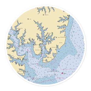 Reedville Marina (Reedville, VA) NOAA Chart Sticker