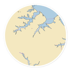 Pasadena Yacht Yard (Gibson Island, MD) NOAA Chart Sticker