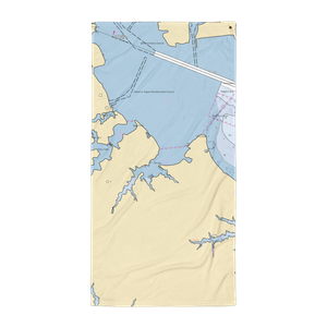 White Rocks Marina (Gibson Island, MD) NOAA Chart Towel