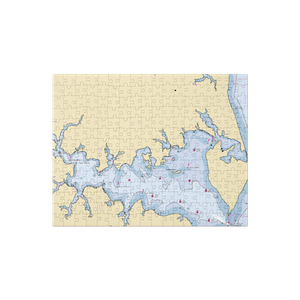 Atlantic Marina on the Magothy (Annapolis, MD) NOAA Chart Jigsaw Puzzle