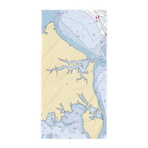 Hammock Island Marina (Annapolis, MD) NOAA Chart Towel