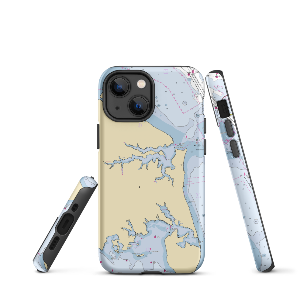 Germershausen's Boat Yard (Annapolis, MD) NOAA Chart  Tough iPhone Case iPhone 13 mini model shown