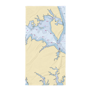 Deep Creek Marina (Annapolis, MD) NOAA Chart Towel