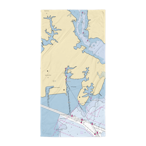 North Point Yacht Club (Sparrows Point, MD) NOAA Chart Towel