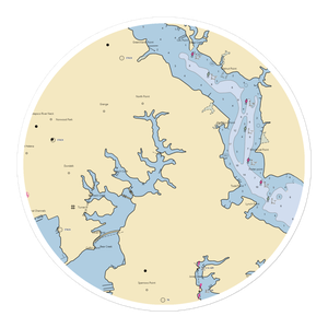 Sparrows Point Yacht Club (Sparrows Point, MD) NOAA Chart Sticker