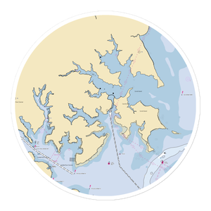 Porter's Seneca Marina (White Marsh, MD) NOAA Chart Sticker