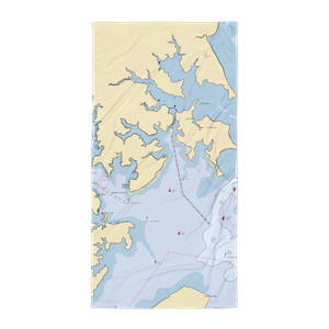 Goose Harbor Marina (Dundalk, MD) NOAA Chart Towel