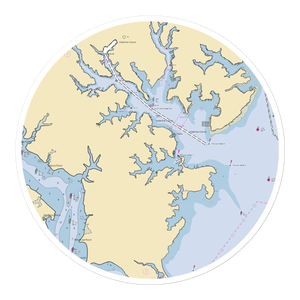 Eastern Yacht Club (Dundalk, MD) NOAA Chart Sticker