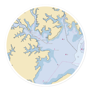 Baltimore Yacht Club (Dundalk, MD) NOAA Chart Sticker