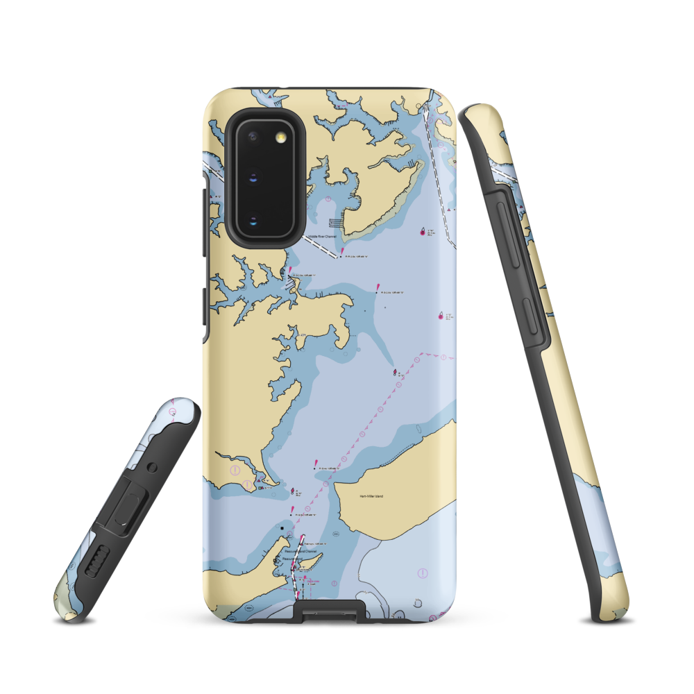 All Star Marine (Dundalk, MD) NOAA Chart Samsung Phone Case Samsung Galaxy S20 model shown