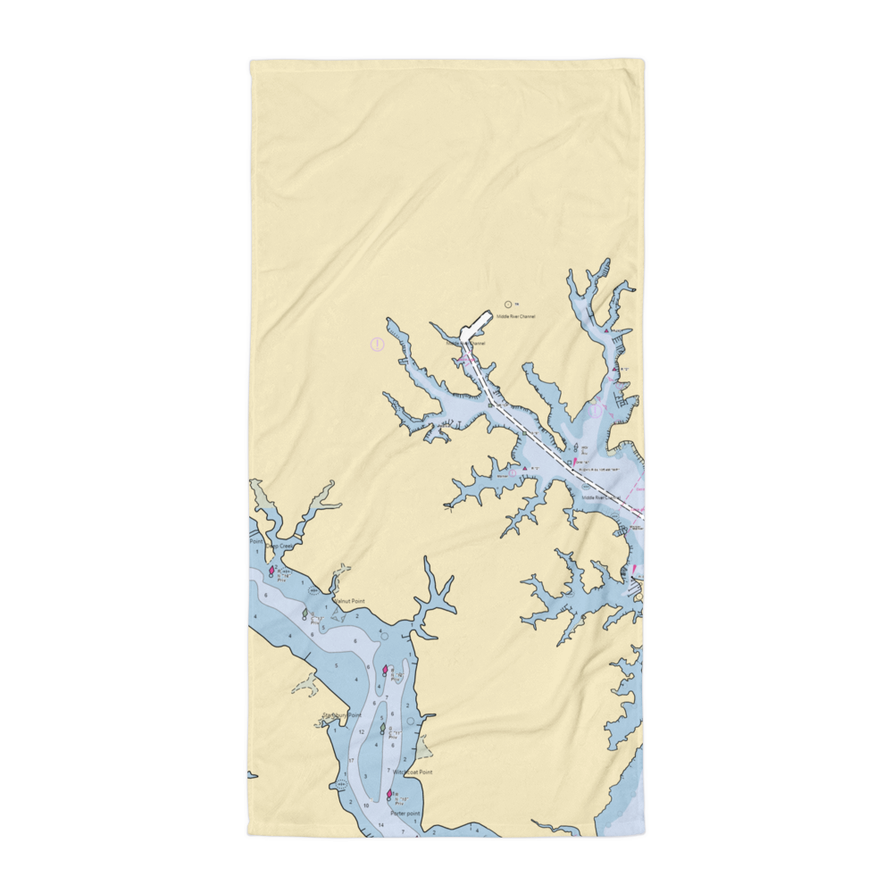Hopewell Pointe Marina - Private (Dundalk, MD) NOAA Chart Towel 