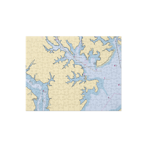 Red Eye Yacht Club (Dundalk, MD) NOAA Chart Jigsaw Puzzle