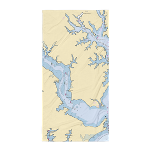 West Shore Yacht Center (Dundalk, MD) NOAA Chart Towel