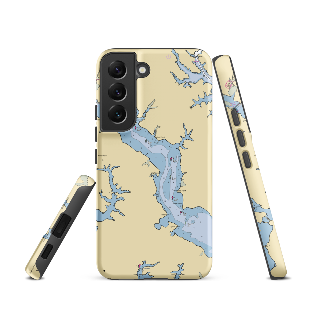 Key Yacht Club (Dundalk, MD) NOAA Chart Samsung Phone Case Samsung Galaxy S22 model shown