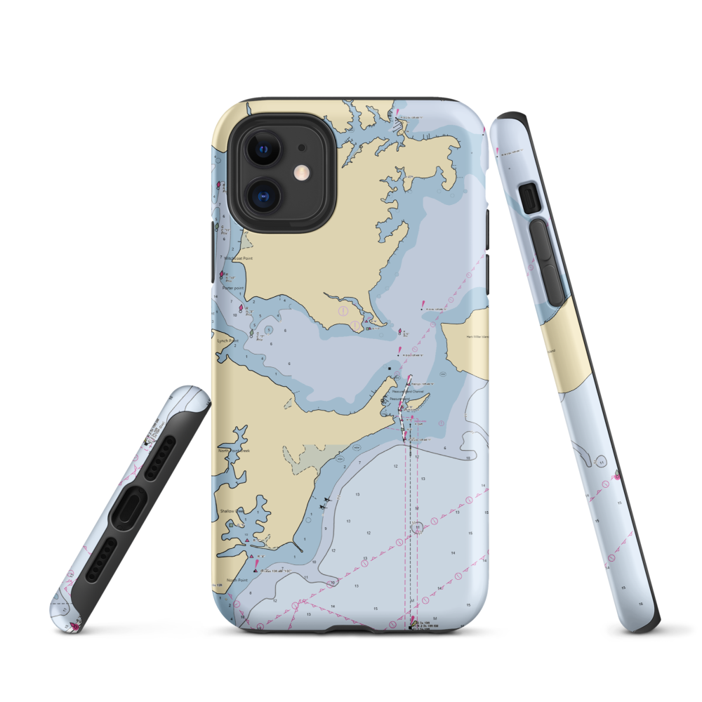 Bill's Boats (Sparrows Point, MD) NOAA Chart  Tough iPhone Case iPhone 11 model shown