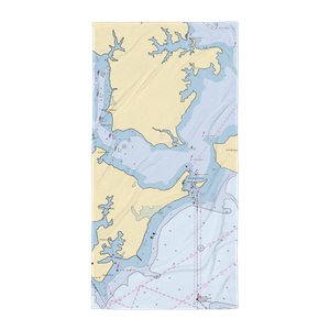 Bill's Boats (Sparrows Point, MD) NOAA Chart Towel