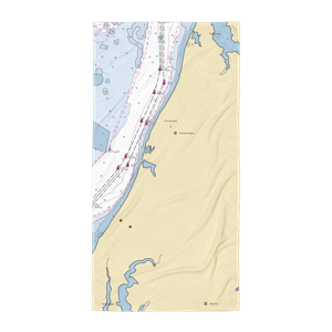 Tolchester Marina (Rock Hall, MD) NOAA Chart Towel