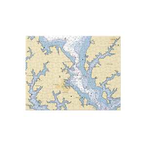 Miles River Yacht Club (Easton, MD) NOAA Chart Jigsaw Puzzle