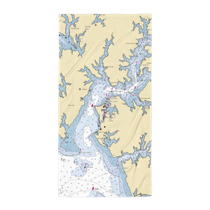 Safe Harbor Oxford (Royal Oak, MD) NOAA Chart Towel