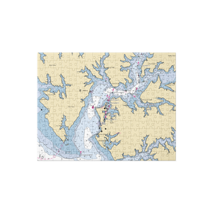 Campbell's Boatyard at Jack's Point (Royal Oak, MD) NOAA Chart Jigsaw Puzzle