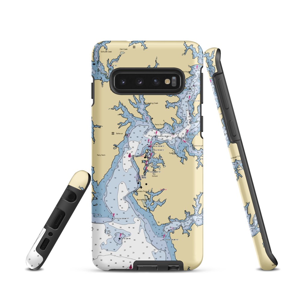 Tred Avon Yacht Club (Royal Oak, MD) NOAA Chart Samsung Phone Case Samsung Galaxy S10 model shown