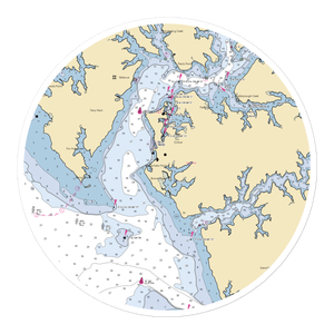 Oxford Yacht Agency (Royal Oak, MD) NOAA Chart Sticker