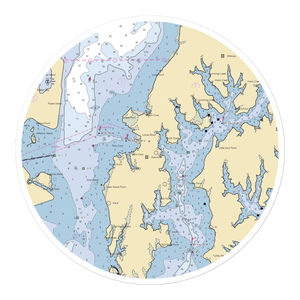 Lowes Wharf Marina Inn (Sherwood, MD) NOAA Chart Sticker