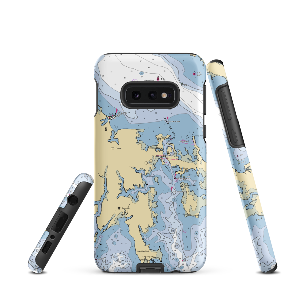 Piney Narrows Yacht Haven (Chester, MD) NOAA Chart Samsung Phone Case Samsung Galaxy S10e model shown