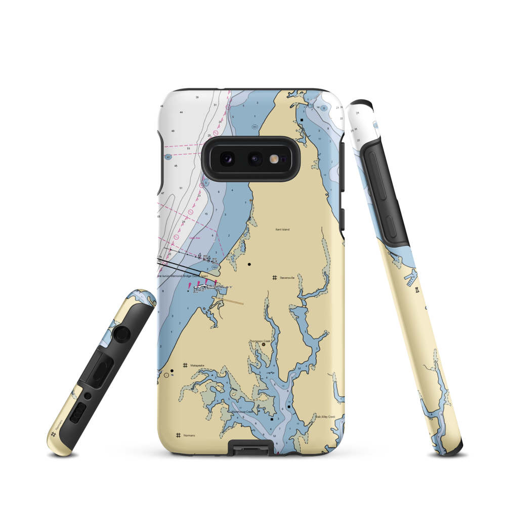 Bay Bridge Marina (Chester, MD) NOAA Chart Samsung Phone Case Samsung Galaxy S10e model shown