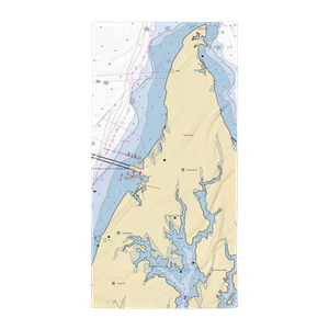 Bay Bridge Marina (Chester, MD) NOAA Chart Towel