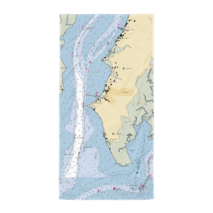 Nanticoke Harbor Marina (Deal Island, MD) NOAA Chart Towel