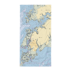 Janes Island State Park Marina (Crisfield, MD) NOAA Chart Towel