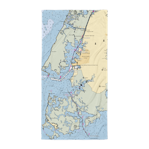 Somers Cove Marina (Crisfield, MD) NOAA Chart Towel