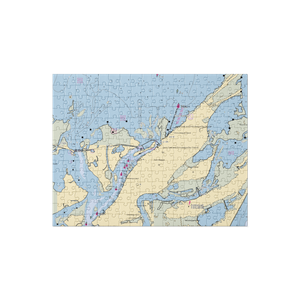 Robert N. Reed, Sr. Downtown Waterfront Park (Chincoteague Island, VA) NOAA Chart Jigsaw Puzzle