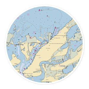 Robert N. Reed, Sr. Downtown Waterfront Park (Chincoteague Island, VA) NOAA Chart Sticker