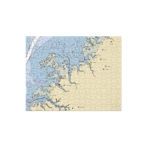 Deep Creek Marine Service (Davis Wharf, VA) NOAA Chart Jigsaw Puzzle